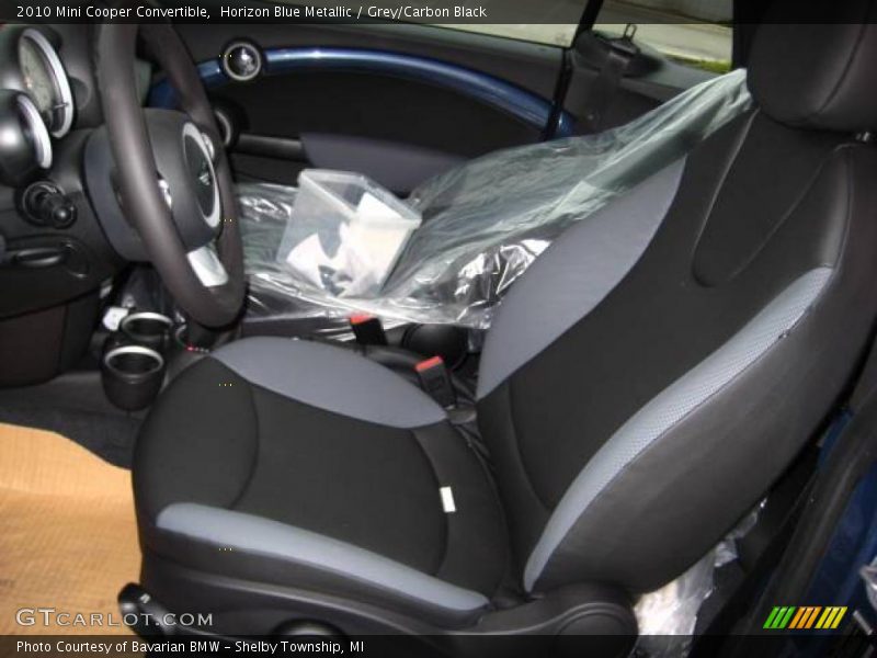 Horizon Blue Metallic / Grey/Carbon Black 2010 Mini Cooper Convertible
