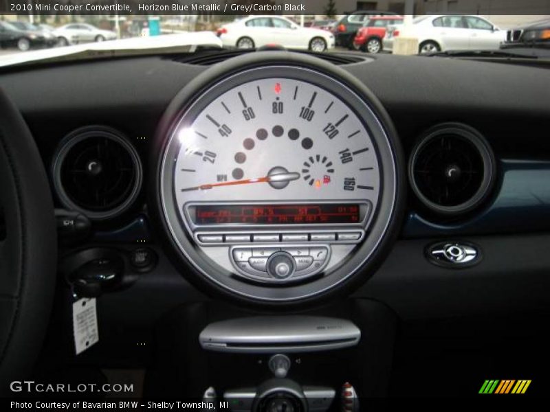 Horizon Blue Metallic / Grey/Carbon Black 2010 Mini Cooper Convertible