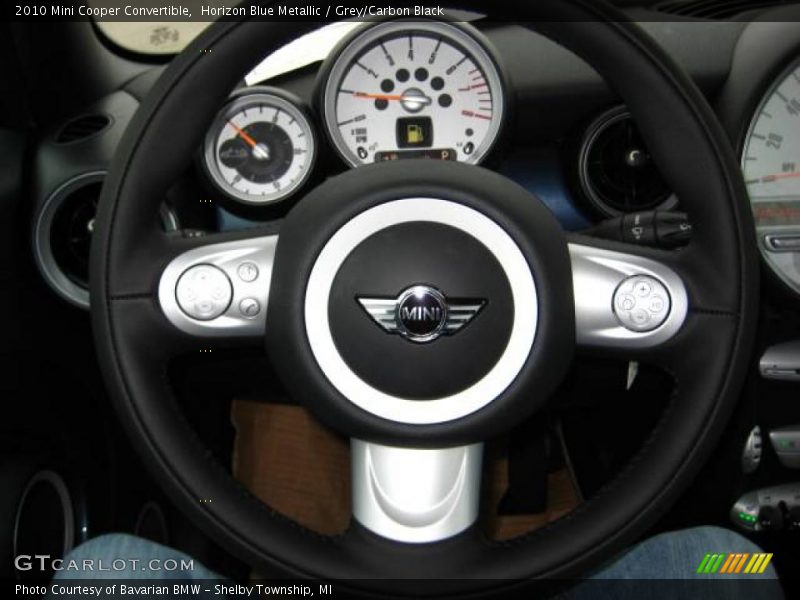 Horizon Blue Metallic / Grey/Carbon Black 2010 Mini Cooper Convertible