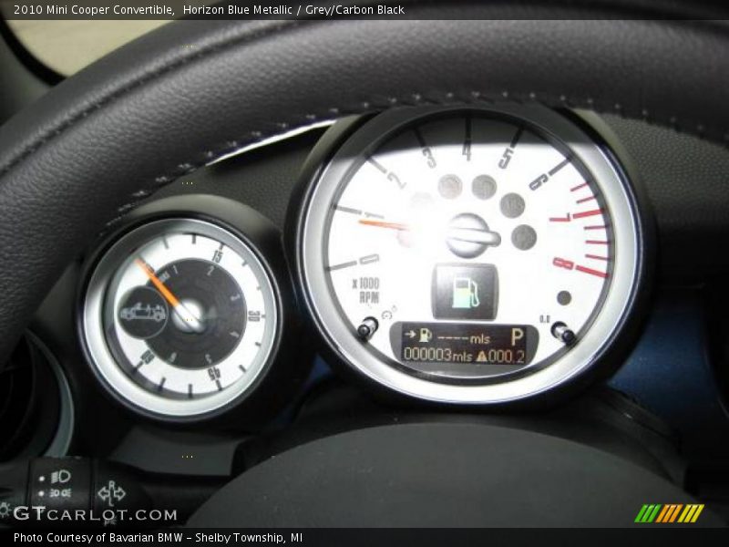 Horizon Blue Metallic / Grey/Carbon Black 2010 Mini Cooper Convertible
