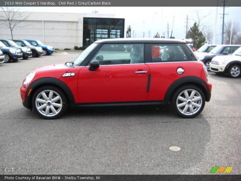 Chili Red / Grey/Carbon Black 2010 Mini Cooper S Hardtop