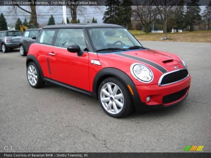 Chili Red / Grey/Carbon Black 2010 Mini Cooper S Hardtop