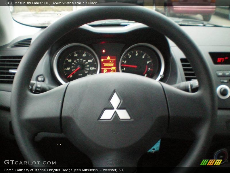 Apex Silver Metallic / Black 2010 Mitsubishi Lancer DE