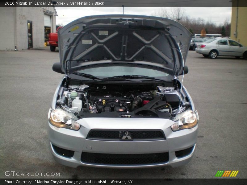Apex Silver Metallic / Black 2010 Mitsubishi Lancer DE