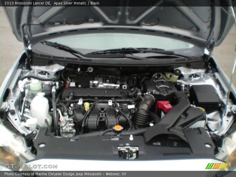 Apex Silver Metallic / Black 2010 Mitsubishi Lancer DE