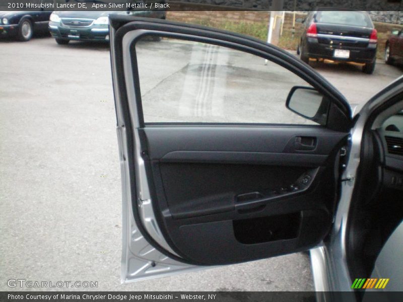 Apex Silver Metallic / Black 2010 Mitsubishi Lancer DE