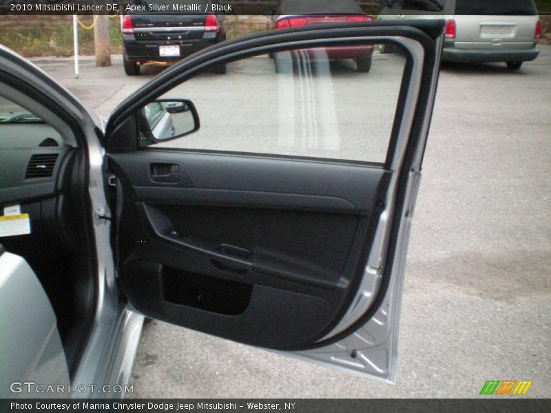 Apex Silver Metallic / Black 2010 Mitsubishi Lancer DE