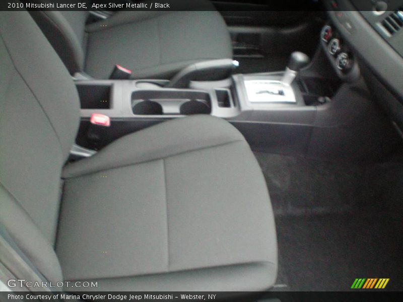 Apex Silver Metallic / Black 2010 Mitsubishi Lancer DE