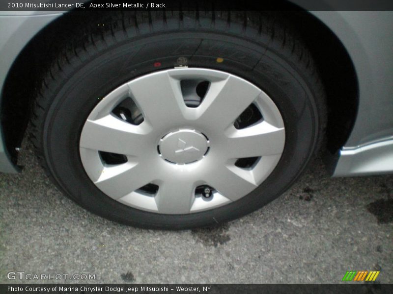 Apex Silver Metallic / Black 2010 Mitsubishi Lancer DE