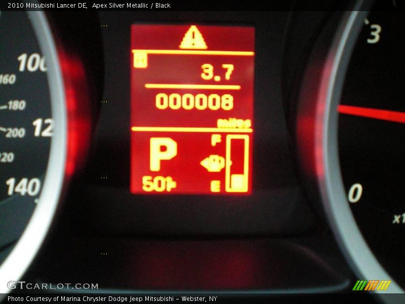 Apex Silver Metallic / Black 2010 Mitsubishi Lancer DE
