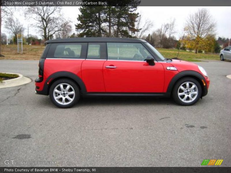 Chili Red / Grey/Carbon Black 2010 Mini Cooper S Clubman