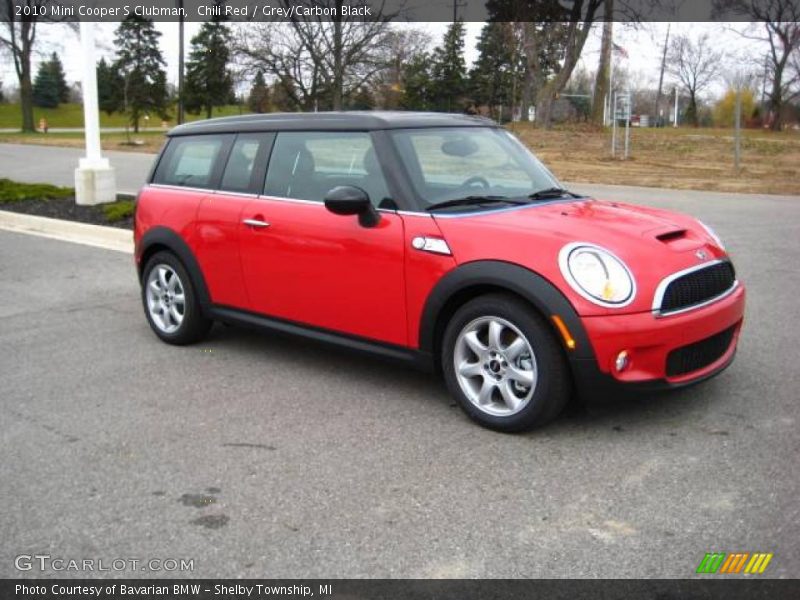 Chili Red / Grey/Carbon Black 2010 Mini Cooper S Clubman