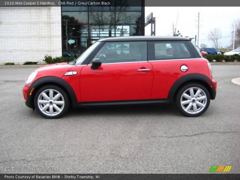Chili Red / Grey/Carbon Black 2010 Mini Cooper S Hardtop
