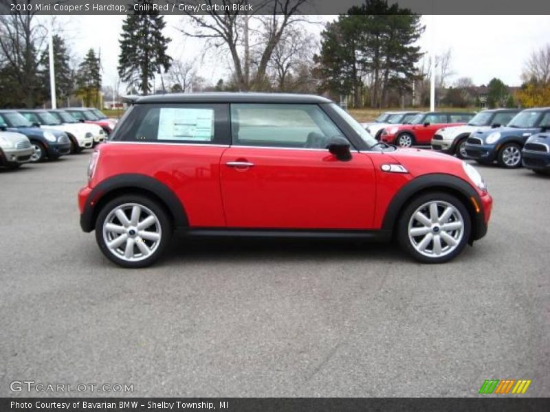 Chili Red / Grey/Carbon Black 2010 Mini Cooper S Hardtop