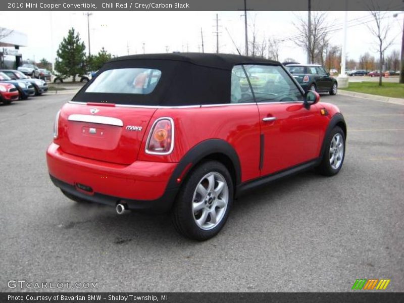 Chili Red / Grey/Carbon Black 2010 Mini Cooper Convertible