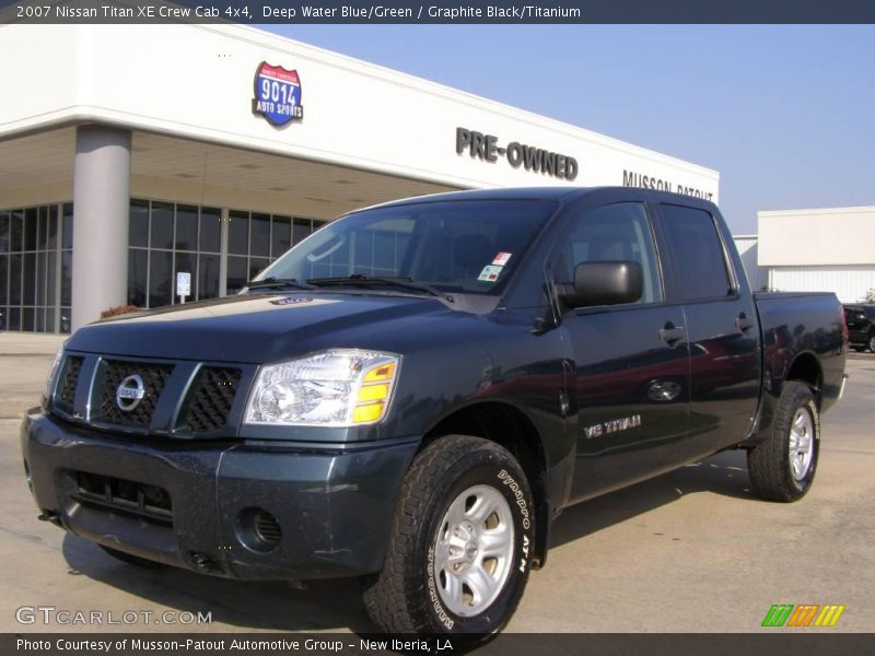 Deep Water Blue/Green / Graphite Black/Titanium 2007 Nissan Titan XE Crew Cab 4x4