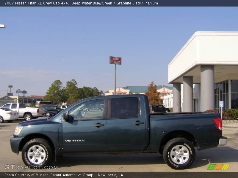 Deep Water Blue/Green / Graphite Black/Titanium 2007 Nissan Titan XE Crew Cab 4x4