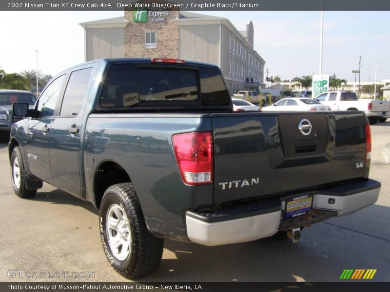 Deep Water Blue/Green / Graphite Black/Titanium 2007 Nissan Titan XE Crew Cab 4x4