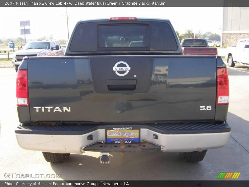 Deep Water Blue/Green / Graphite Black/Titanium 2007 Nissan Titan XE Crew Cab 4x4