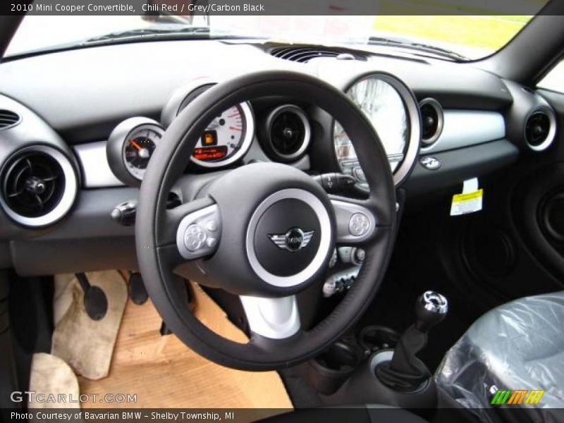 Chili Red / Grey/Carbon Black 2010 Mini Cooper Convertible