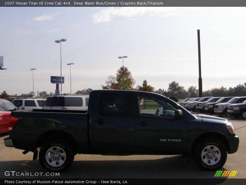 Deep Water Blue/Green / Graphite Black/Titanium 2007 Nissan Titan XE Crew Cab 4x4