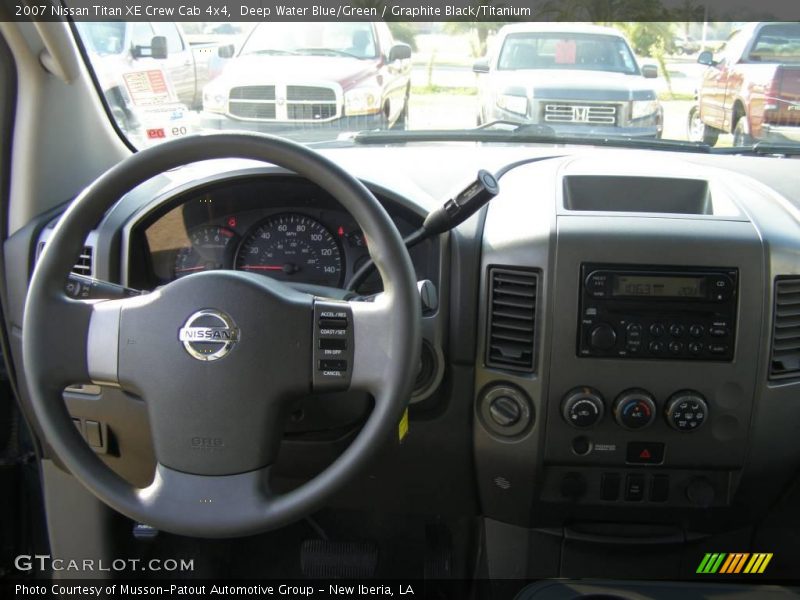 Deep Water Blue/Green / Graphite Black/Titanium 2007 Nissan Titan XE Crew Cab 4x4