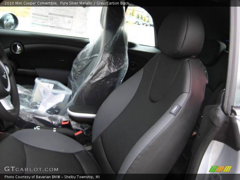 Pure Silver Metallic / Grey/Carbon Black 2010 Mini Cooper Convertible