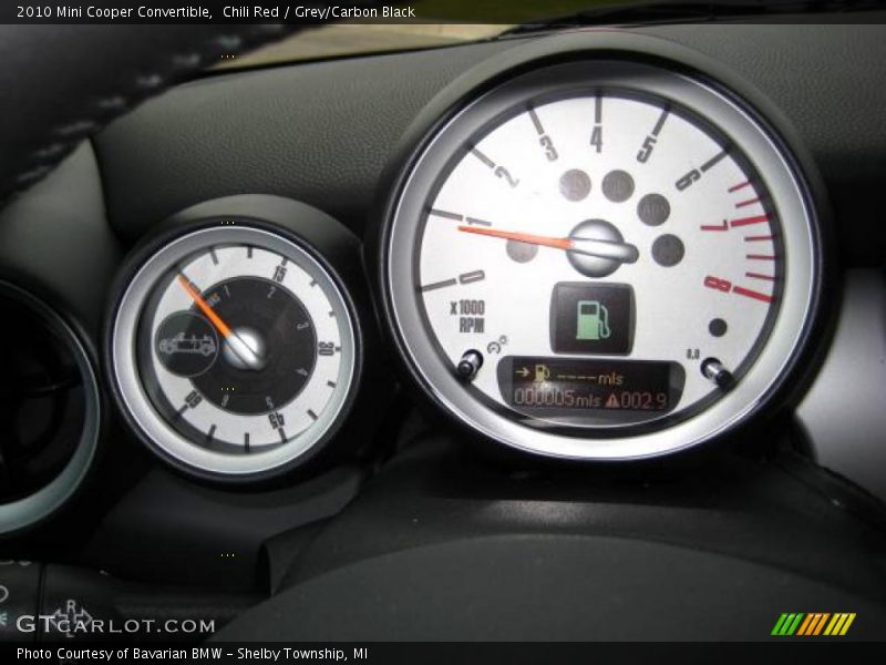 Chili Red / Grey/Carbon Black 2010 Mini Cooper Convertible
