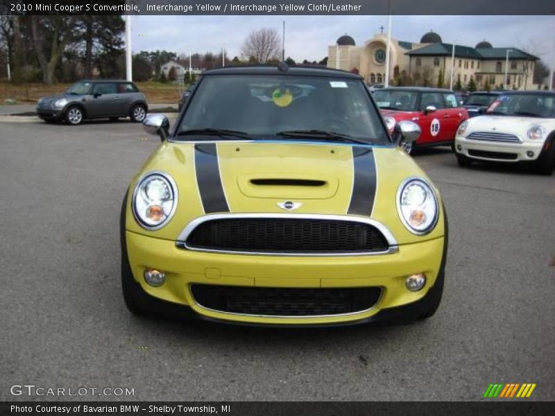 Interchange Yellow / Interchange Yellow Cloth/Leather 2010 Mini Cooper S Convertible