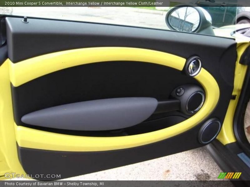 Interchange Yellow / Interchange Yellow Cloth/Leather 2010 Mini Cooper S Convertible