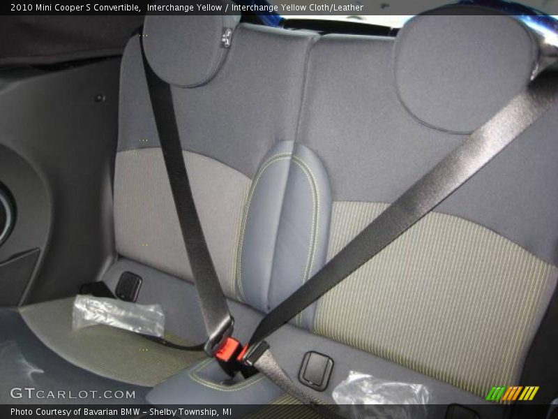 Interchange Yellow / Interchange Yellow Cloth/Leather 2010 Mini Cooper S Convertible