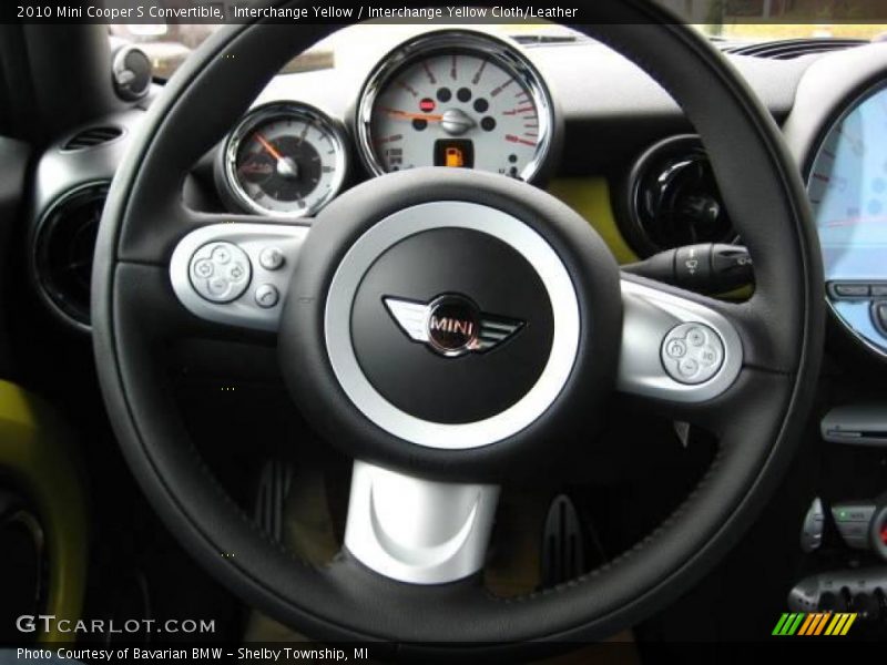 Interchange Yellow / Interchange Yellow Cloth/Leather 2010 Mini Cooper S Convertible