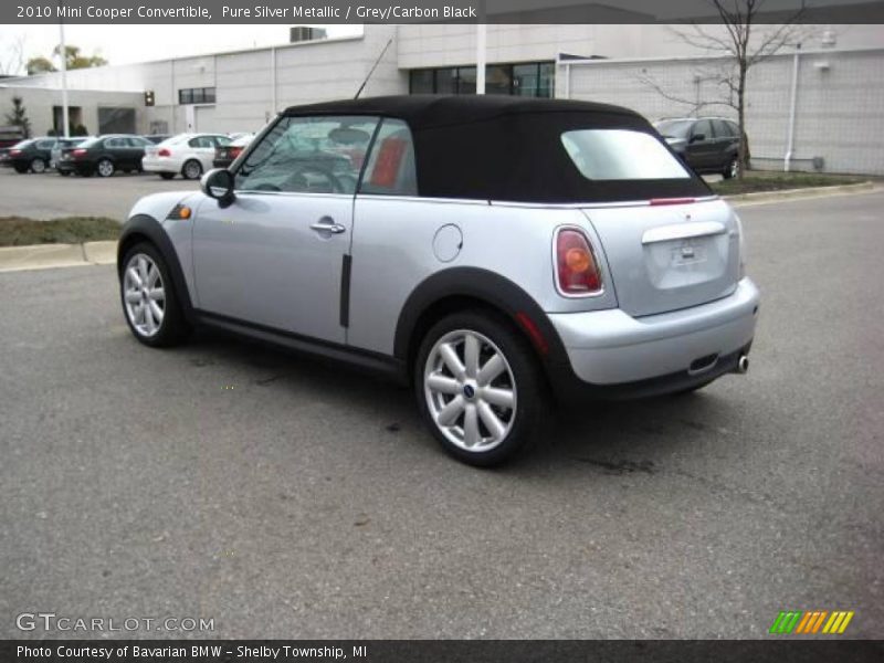 Pure Silver Metallic / Grey/Carbon Black 2010 Mini Cooper Convertible