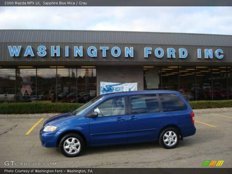 Sapphire Blue Mica / Gray 2000 Mazda MPV LX