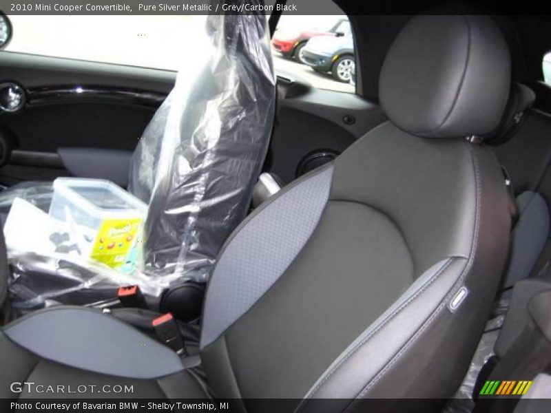 Pure Silver Metallic / Grey/Carbon Black 2010 Mini Cooper Convertible