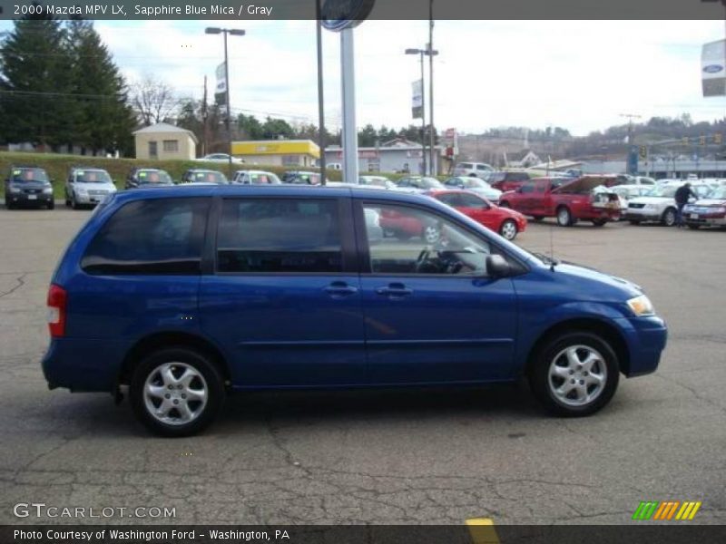 Sapphire Blue Mica / Gray 2000 Mazda MPV LX