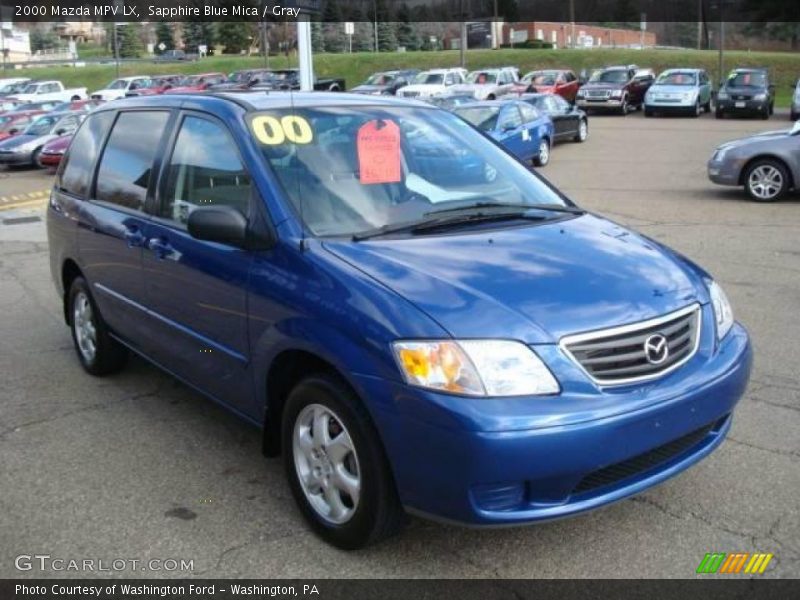 Sapphire Blue Mica / Gray 2000 Mazda MPV LX
