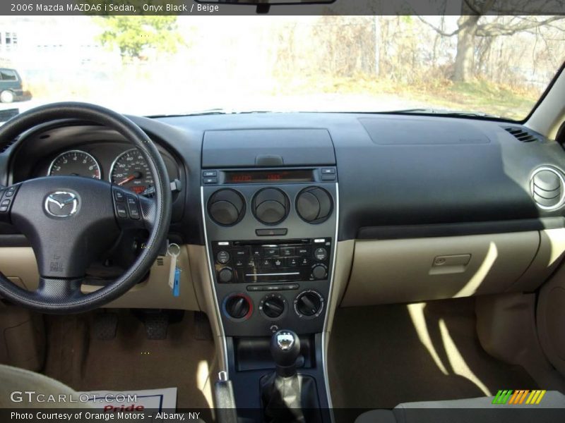 Onyx Black / Beige 2006 Mazda MAZDA6 i Sedan