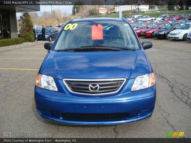 Sapphire Blue Mica / Gray 2000 Mazda MPV LX