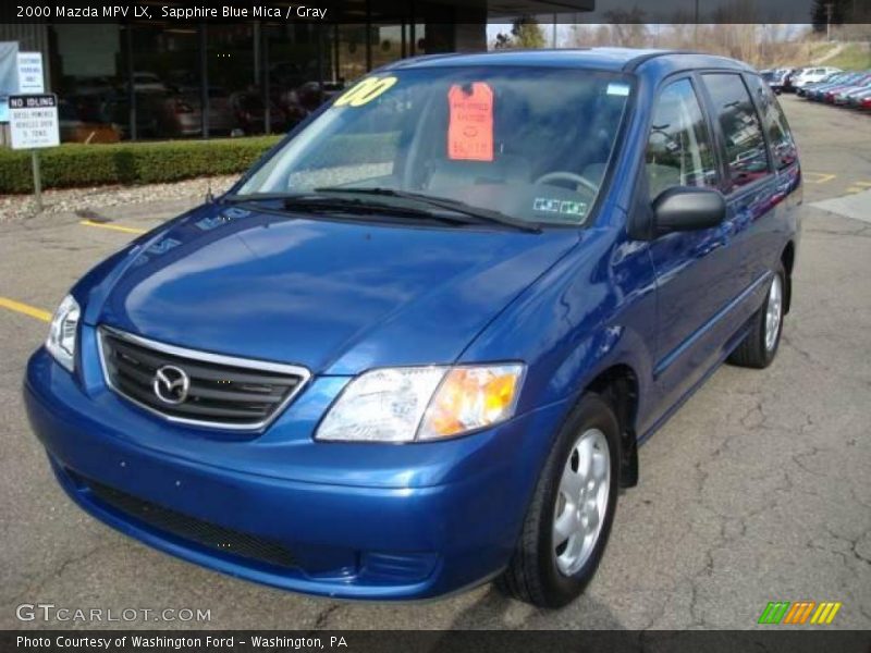 Sapphire Blue Mica / Gray 2000 Mazda MPV LX