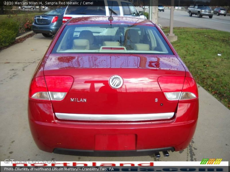 Sangria Red Metallic / Camel 2010 Mercury Milan I4