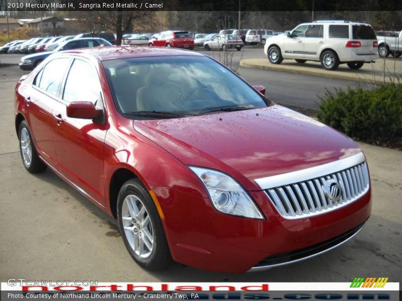 Sangria Red Metallic / Camel 2010 Mercury Milan I4