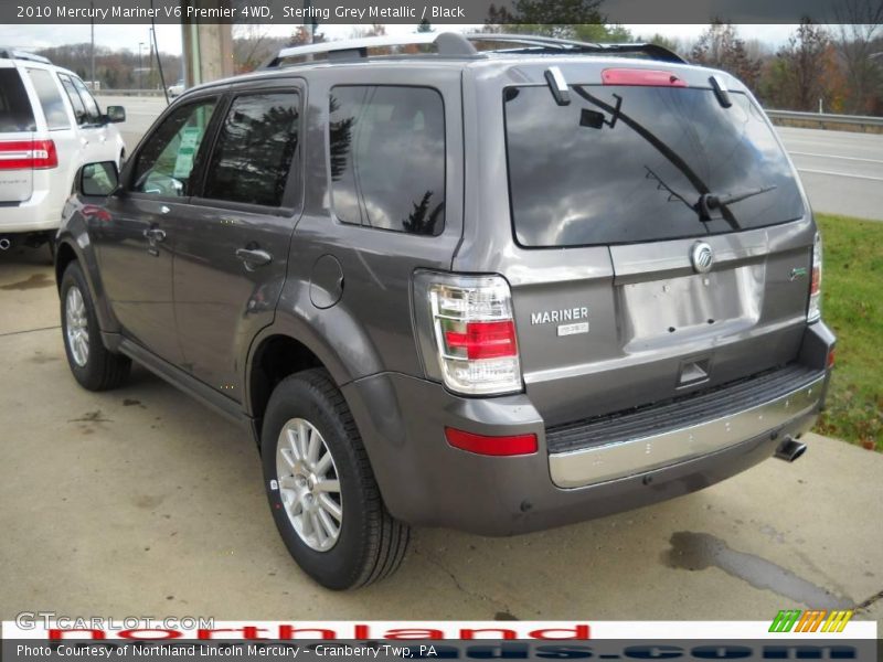 Sterling Grey Metallic / Black 2010 Mercury Mariner V6 Premier 4WD