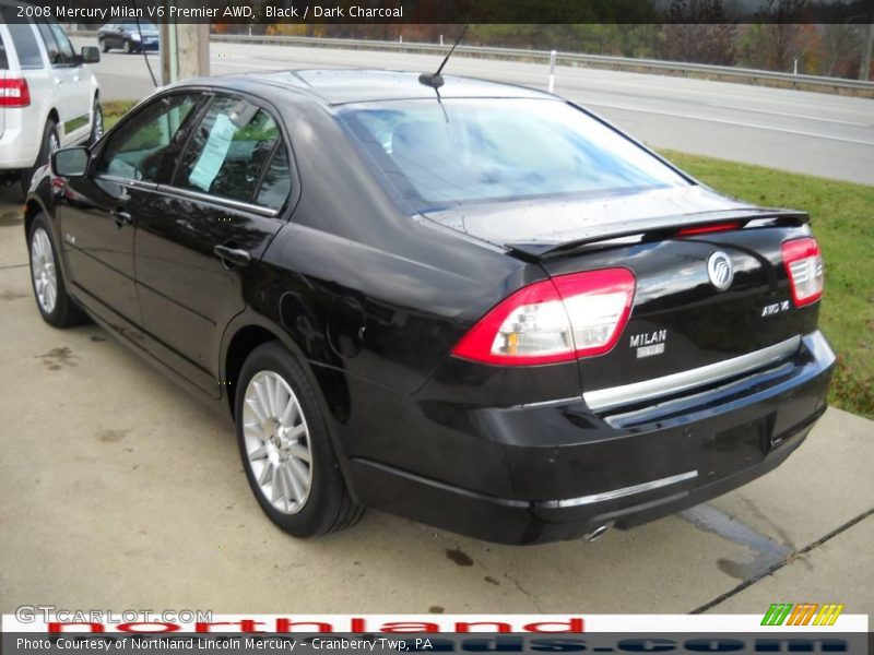 Black / Dark Charcoal 2008 Mercury Milan V6 Premier AWD