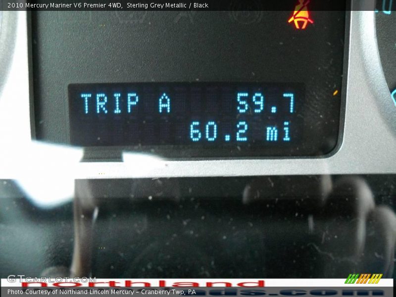 Sterling Grey Metallic / Black 2010 Mercury Mariner V6 Premier 4WD