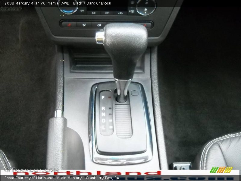 Black / Dark Charcoal 2008 Mercury Milan V6 Premier AWD