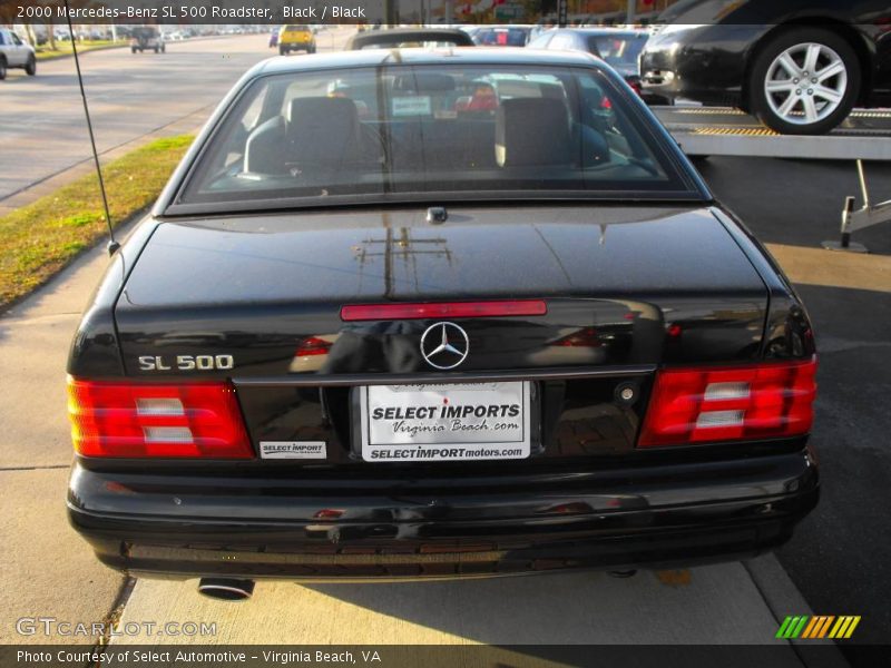 Black / Black 2000 Mercedes-Benz SL 500 Roadster