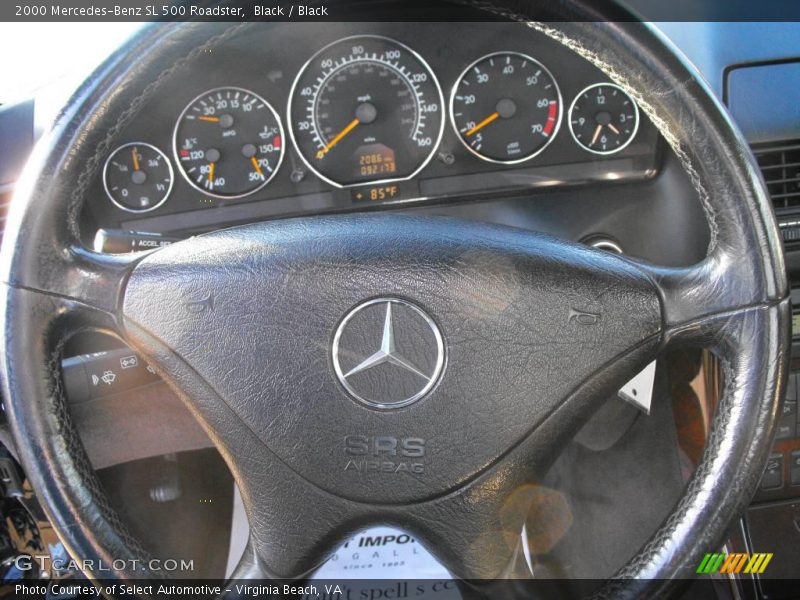 Black / Black 2000 Mercedes-Benz SL 500 Roadster