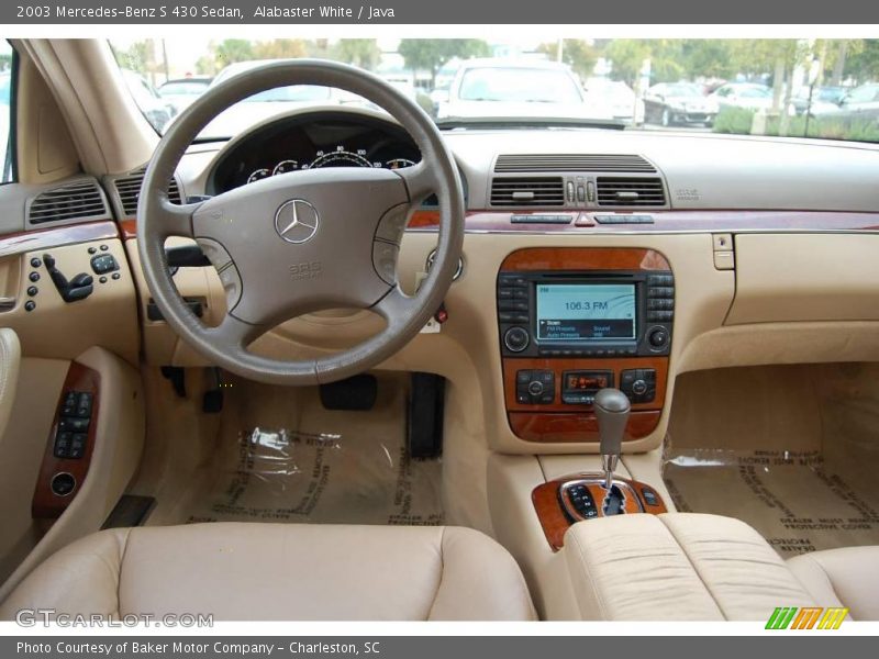 Alabaster White / Java 2003 Mercedes-Benz S 430 Sedan