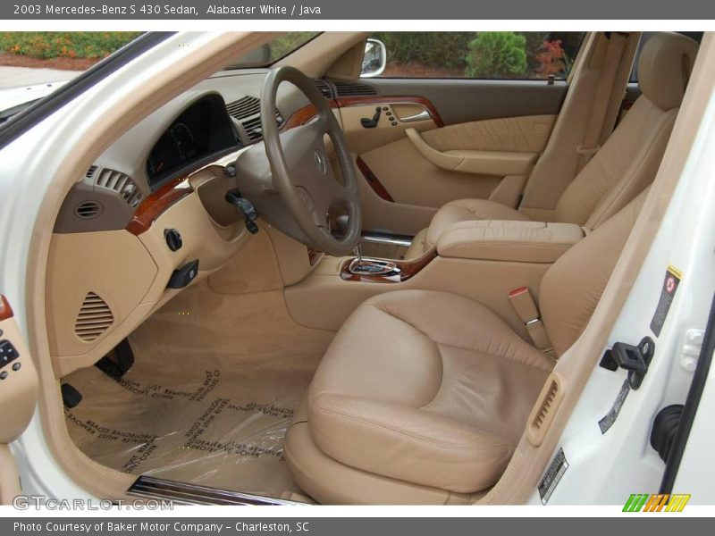 Alabaster White / Java 2003 Mercedes-Benz S 430 Sedan